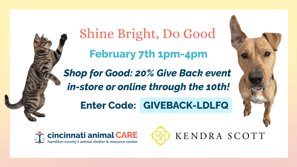 kendra scott give back night benefiting cincinnati animal care