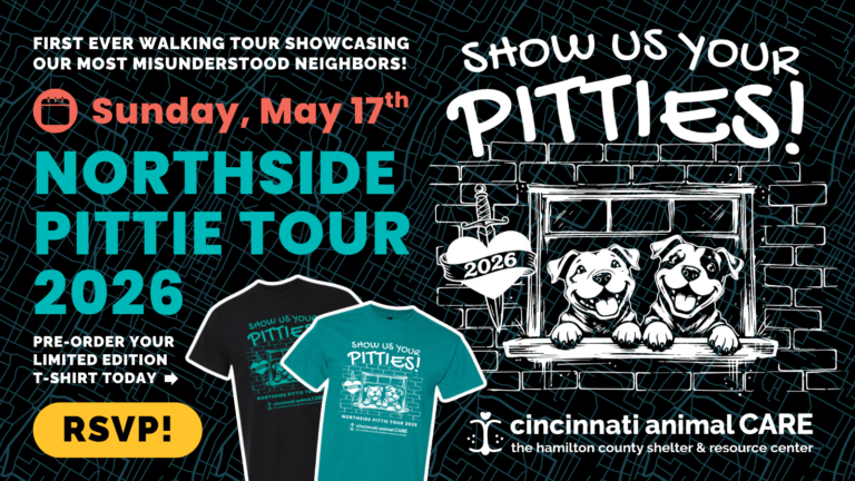 event graphic highlighting northside pittie tour 2027 on may 17 in northside cincinnati