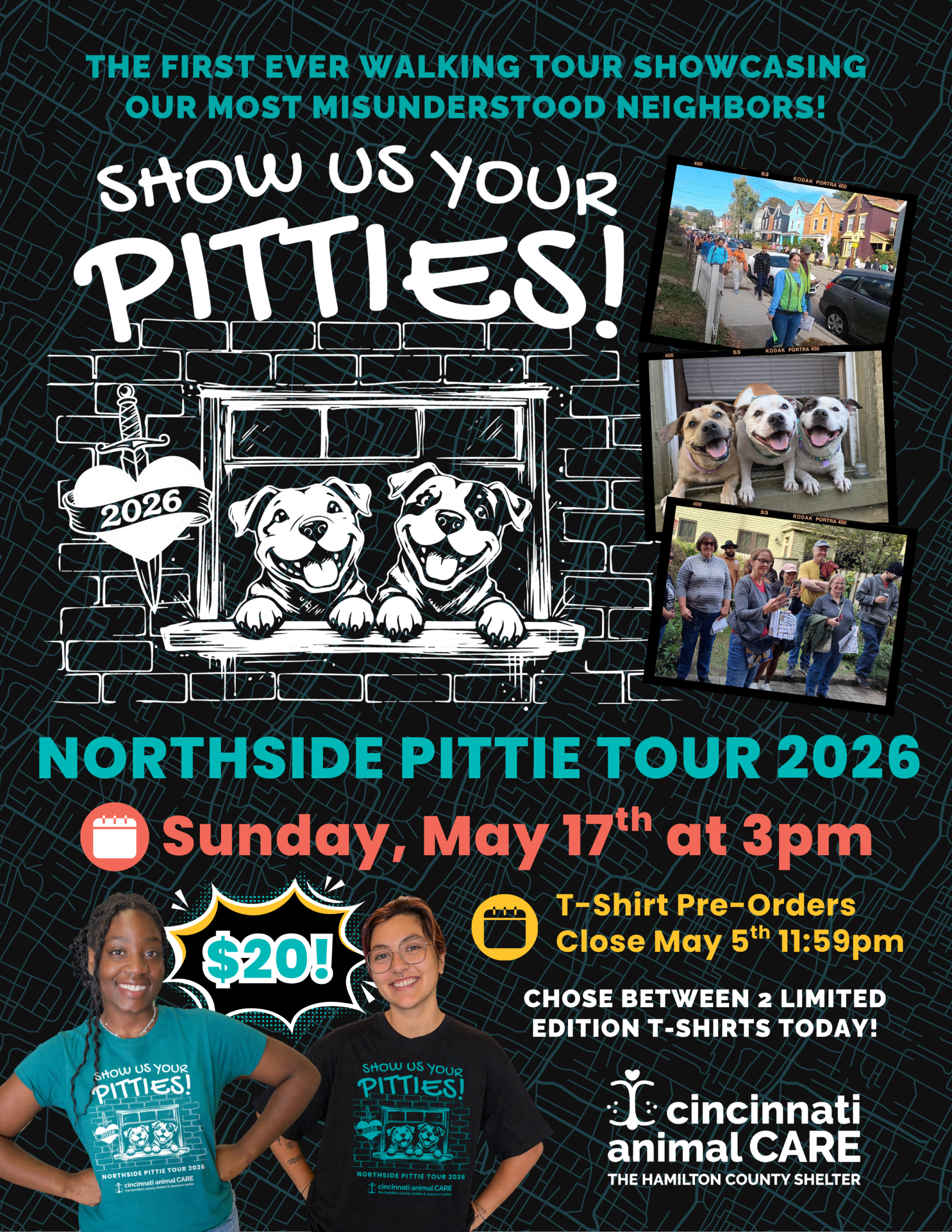 northside show us your pitties tour 2026 flyer