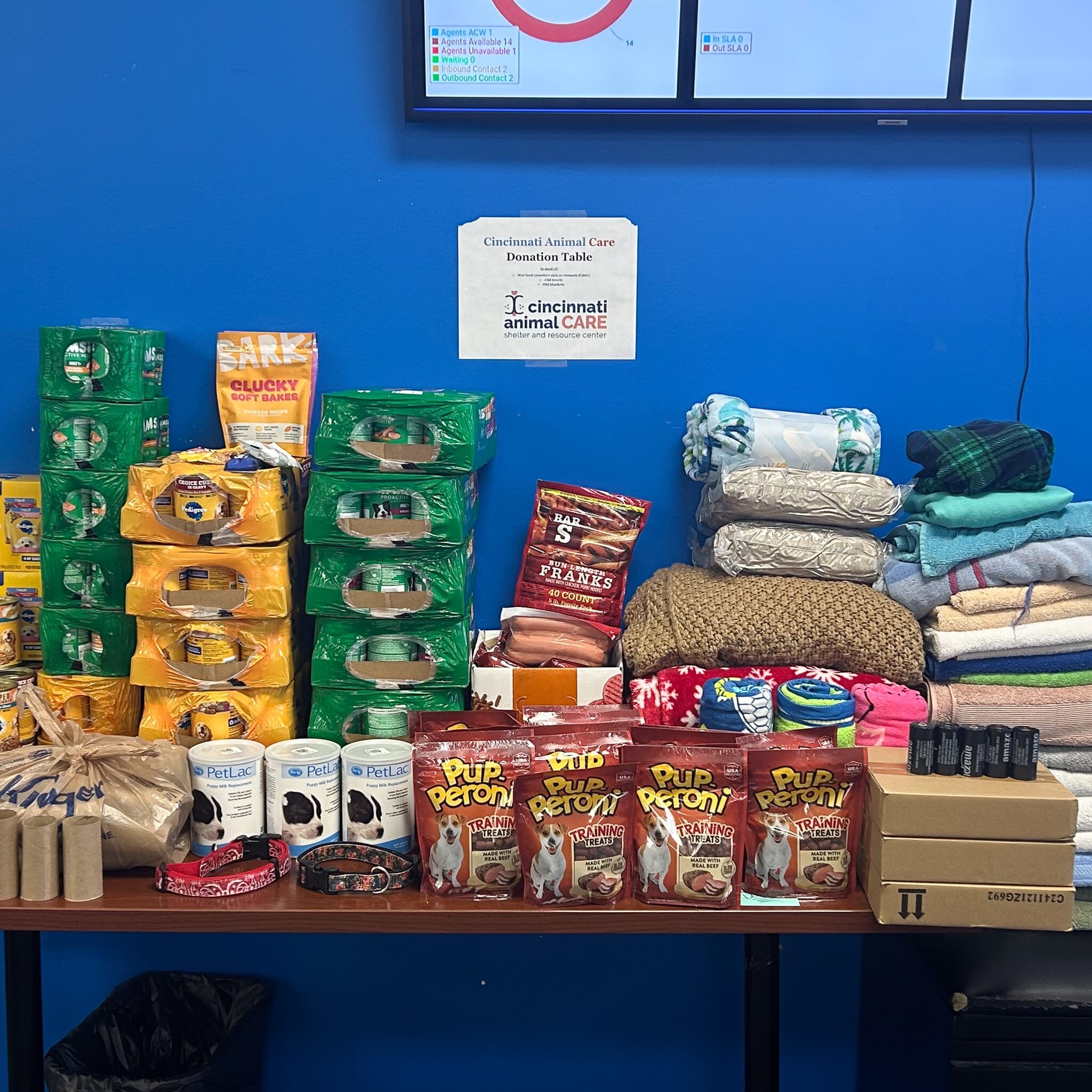 host a supply donation drive for cincinnati animal care
