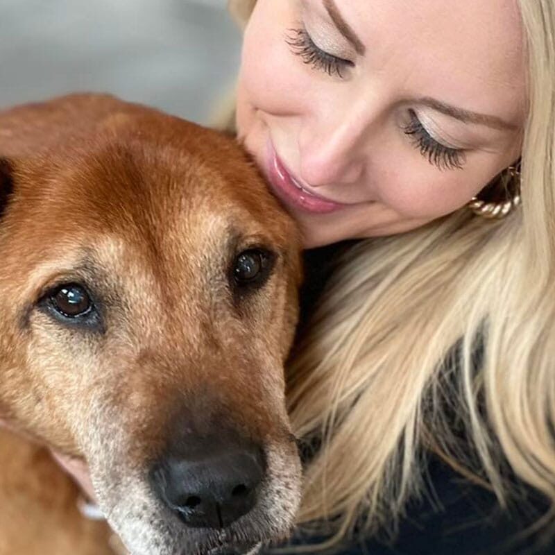 Mollie Watson with dog Sadie